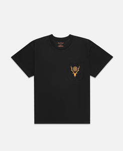 Round Pocket T-shirt (Black)