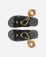 Cut-Out Ankle Strap Sandals (Black)